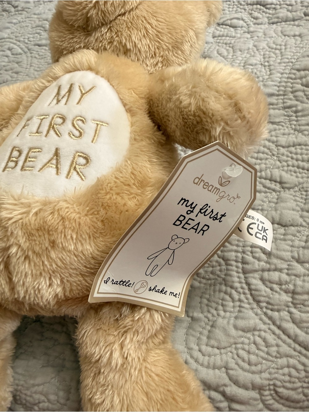 My First Bear - Cream Plush Teddy